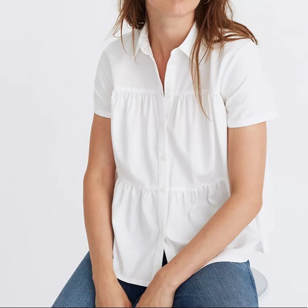 Madewell White Blouse